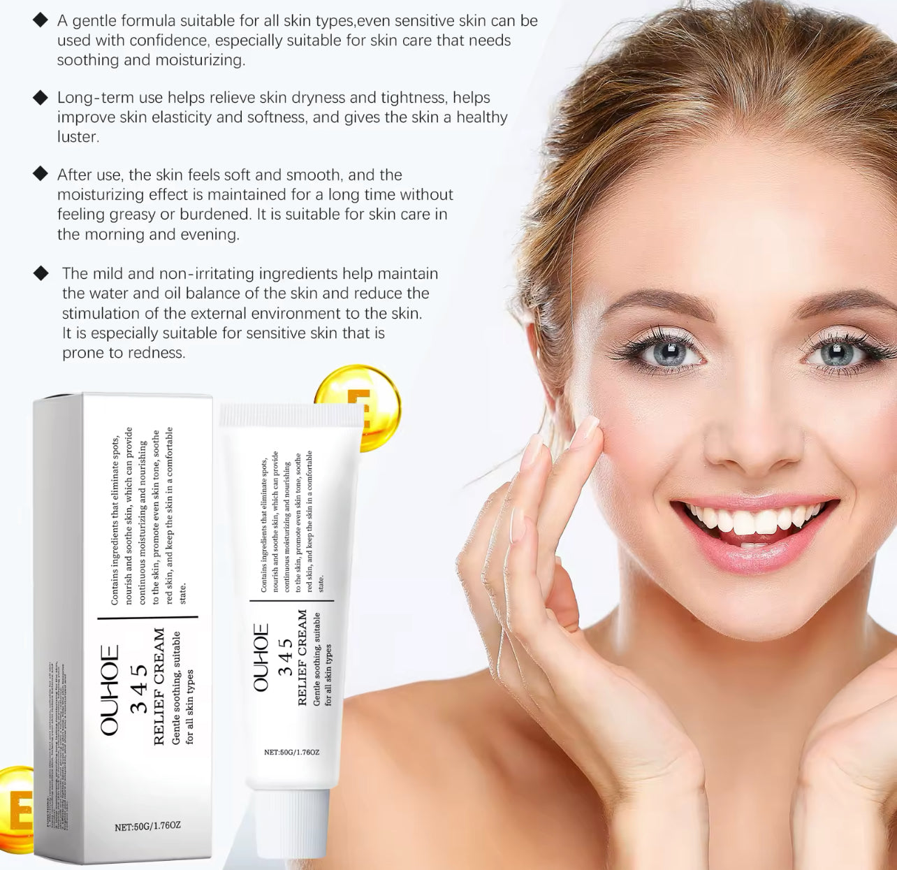 345 Relief Brightening Face Cream