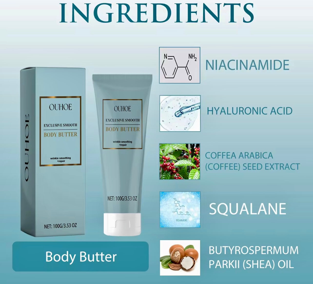 Niacinamide Anti-Wrinkle Body Cream Moisturizing & Nourishing Lotion