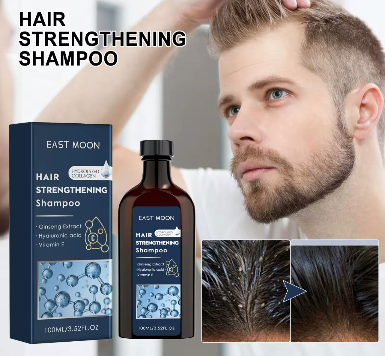 Men’s Skincare & Hair Care Kit Anti-Wrinkle & Strengthening