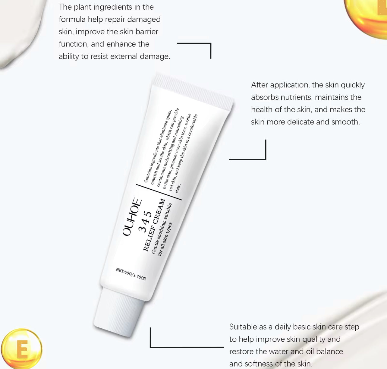 345 Relief Brightening Face Cream