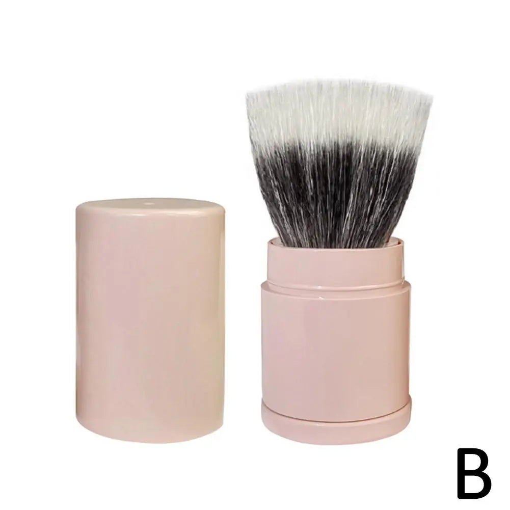 Portable Mini Retractable Blush Brush Soft Loose Powder Foundation Makeup Brush Multi Functional Beauty Makeup Tool
