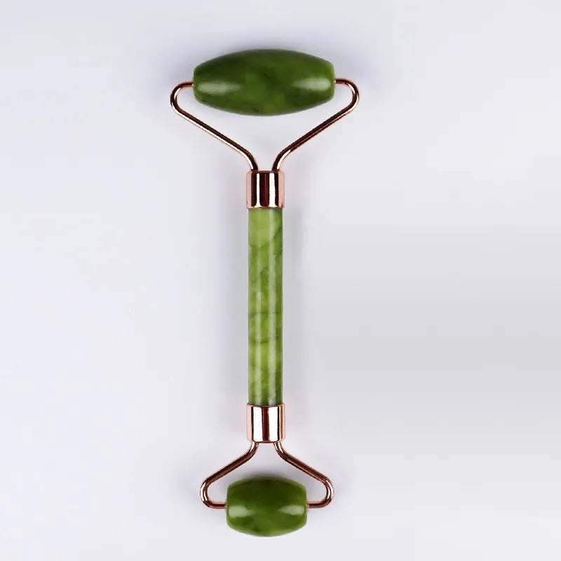 Natural Jade Gua Sha & Roller Massage Set