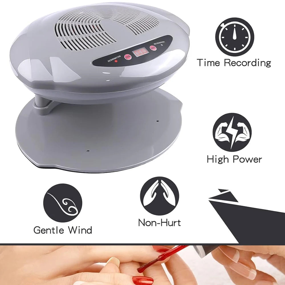 400W Nail Fan Dryer with Intelligent Automatic Sensor – Nail Polish Blow Dryer for Regular Polish