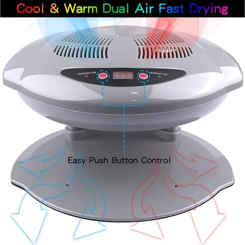 400W Nail Fan Dryer with Intelligent Automatic Sensor – Nail Polish Blow Dryer for Regular Polish