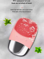 Sonic Silicone Facial Cleansing Brush Deep Pore Cleaner & Skin Massager