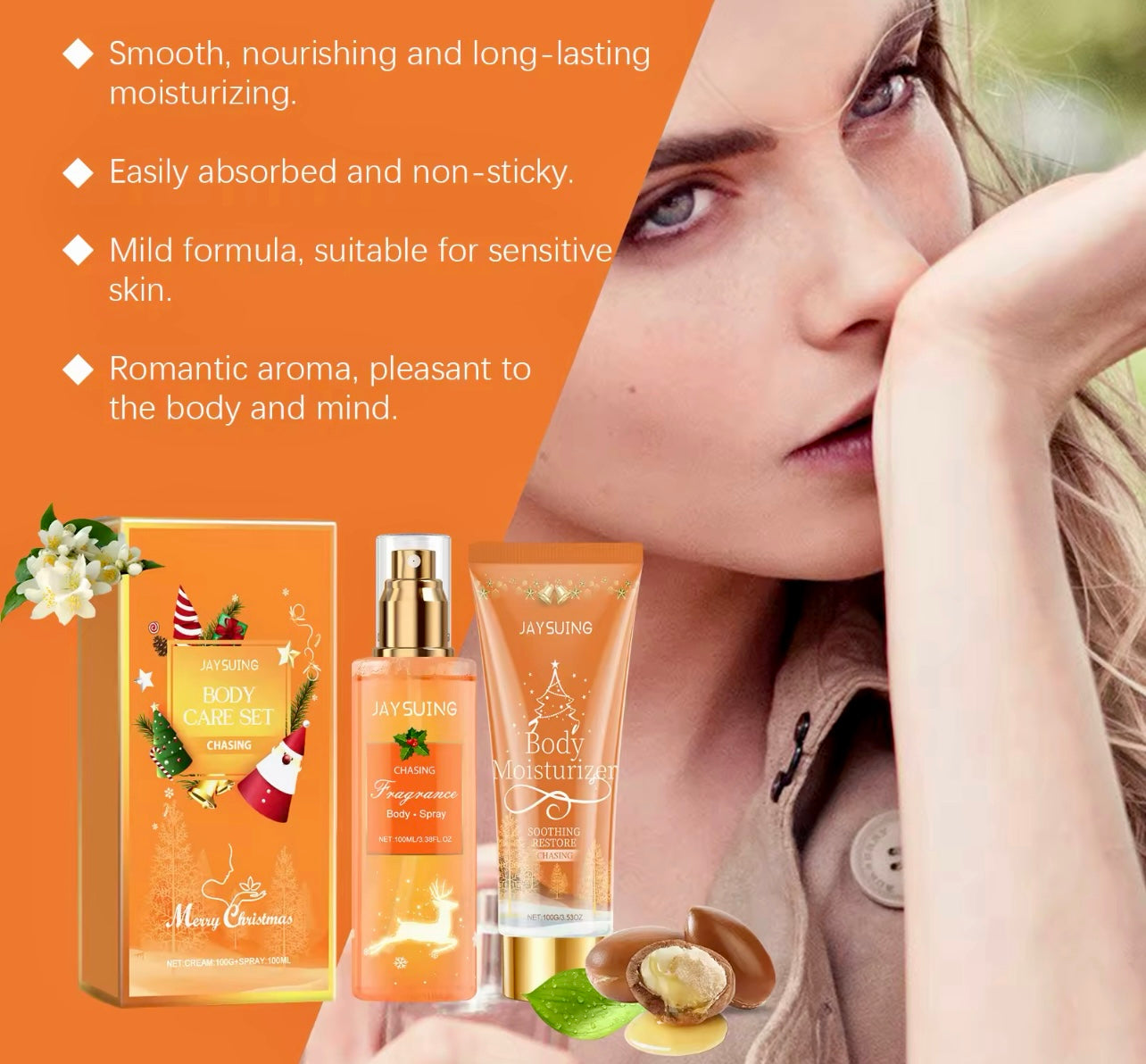Pheromone Body Care Set Floral Scent, Spray & Lotion