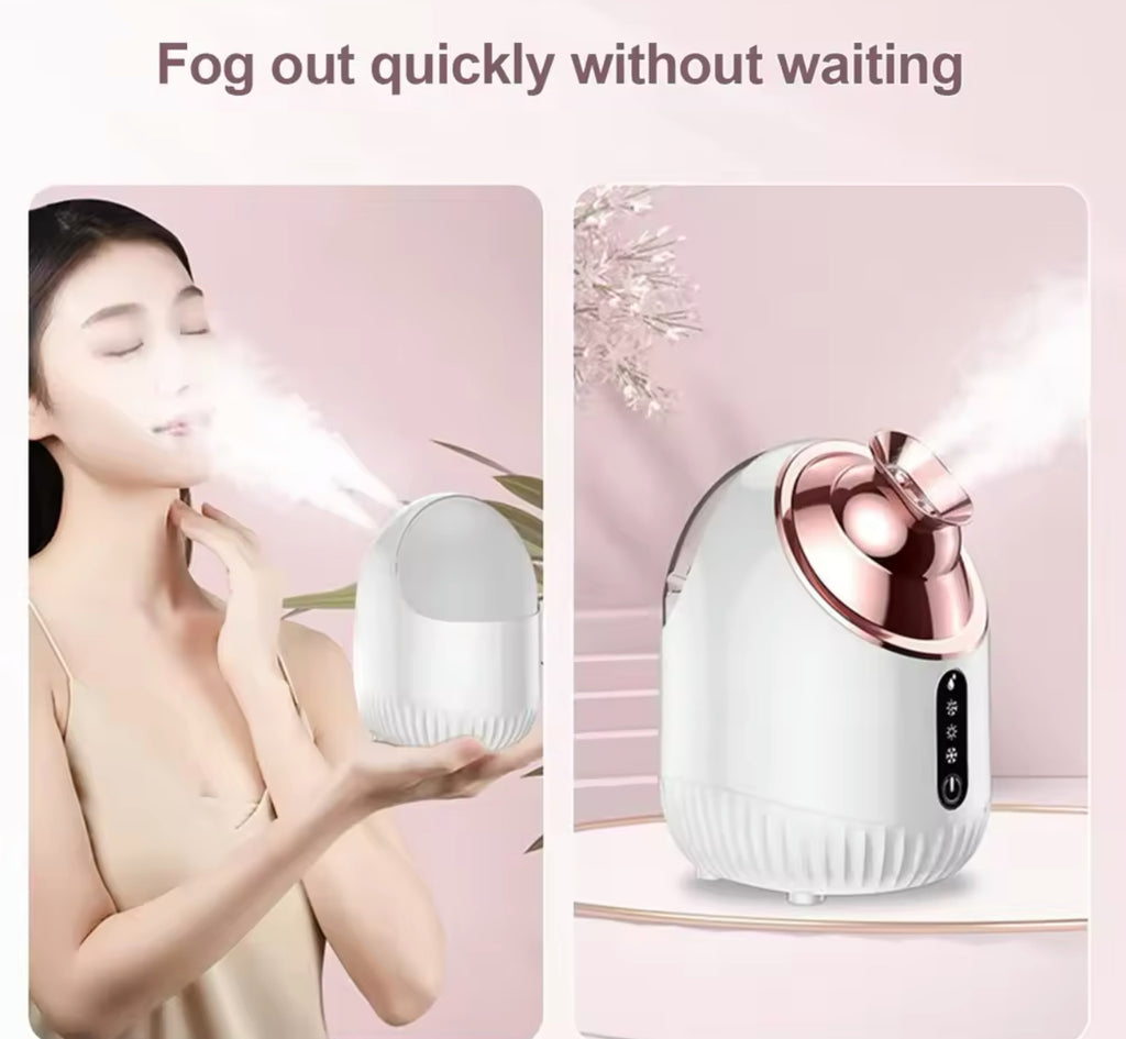 Nano Mist Facial Steamer Hot & Cold Spray for Deep Cleansing & Hydration