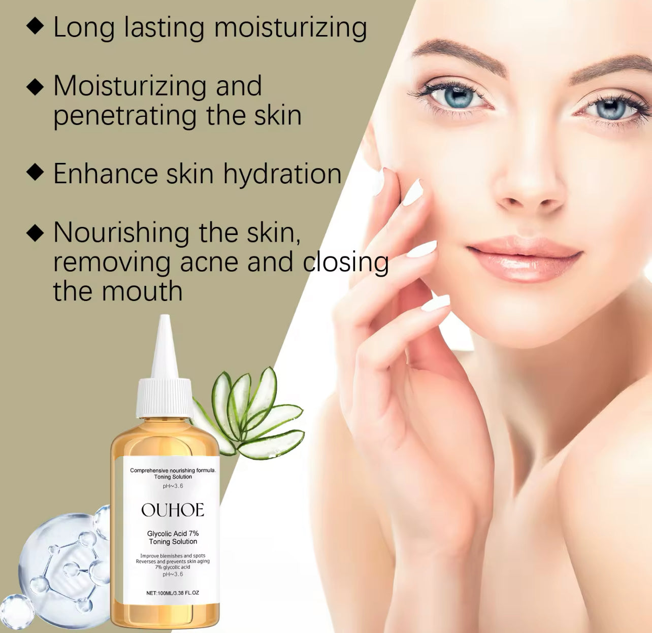 7% Glycolic Acid Toning Solution Facial Toner