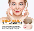 Turmeric Exfoliating Pads 55PCS with Kojic Acid for Oil Control & Dead Skin Removal