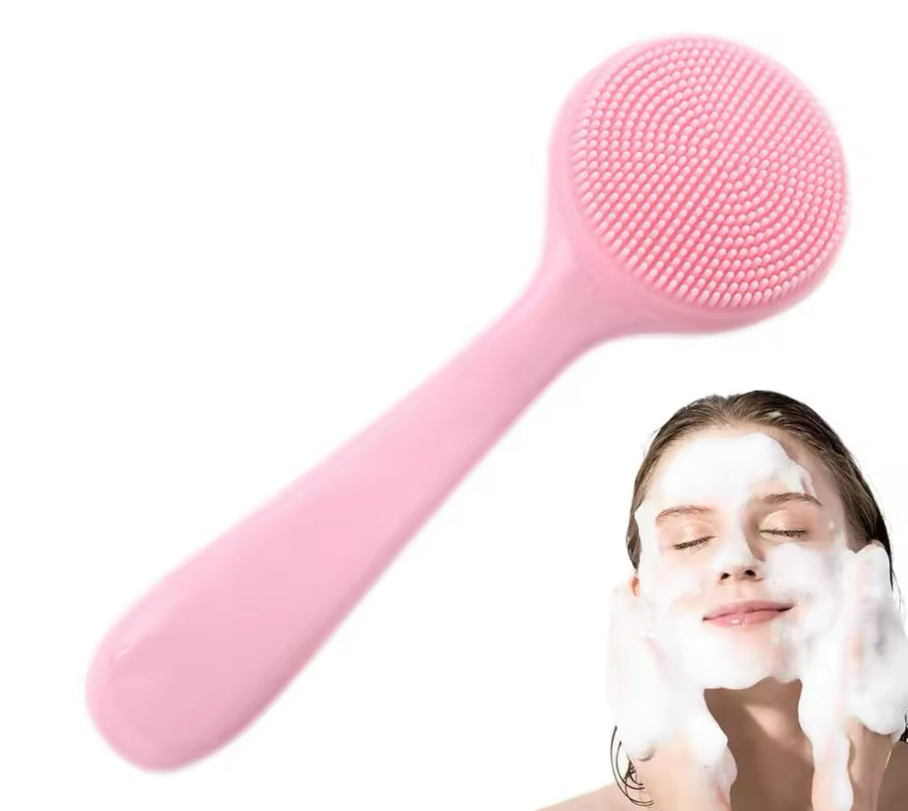 Silicone Face Wash Brush Soft, Skin Friendly Scrubber for Blackhead Removal
