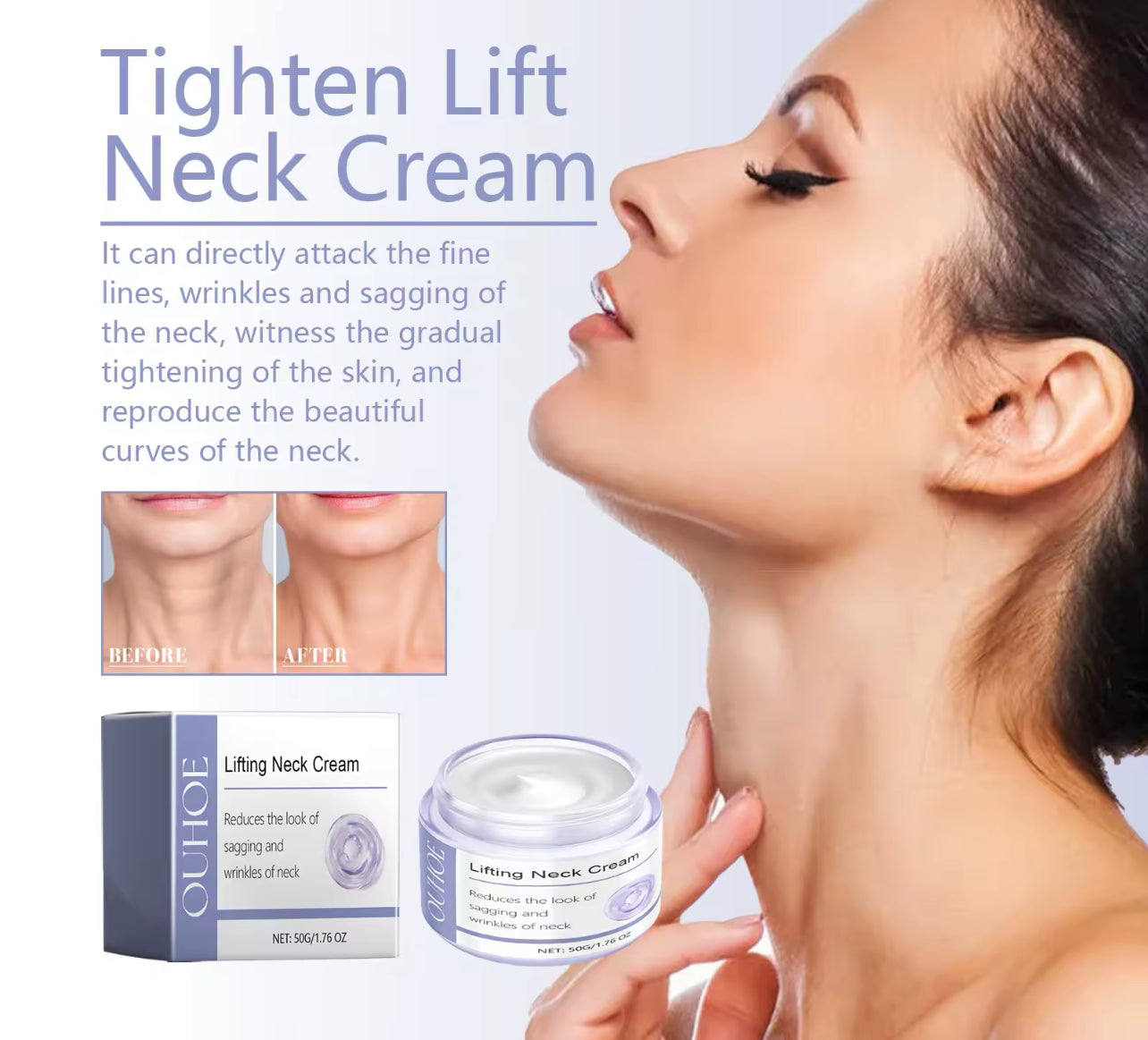 Organic Neck Firming Cream Anti-Aging & Moisturizing