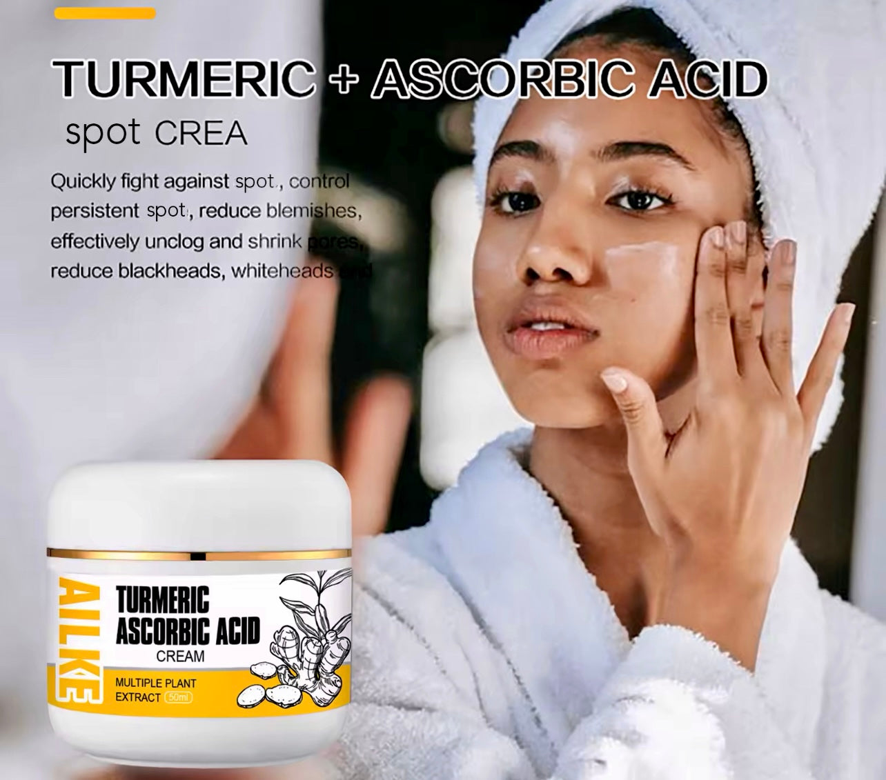 Organic Turmeric Skin Care Set Acne Control & Brightening