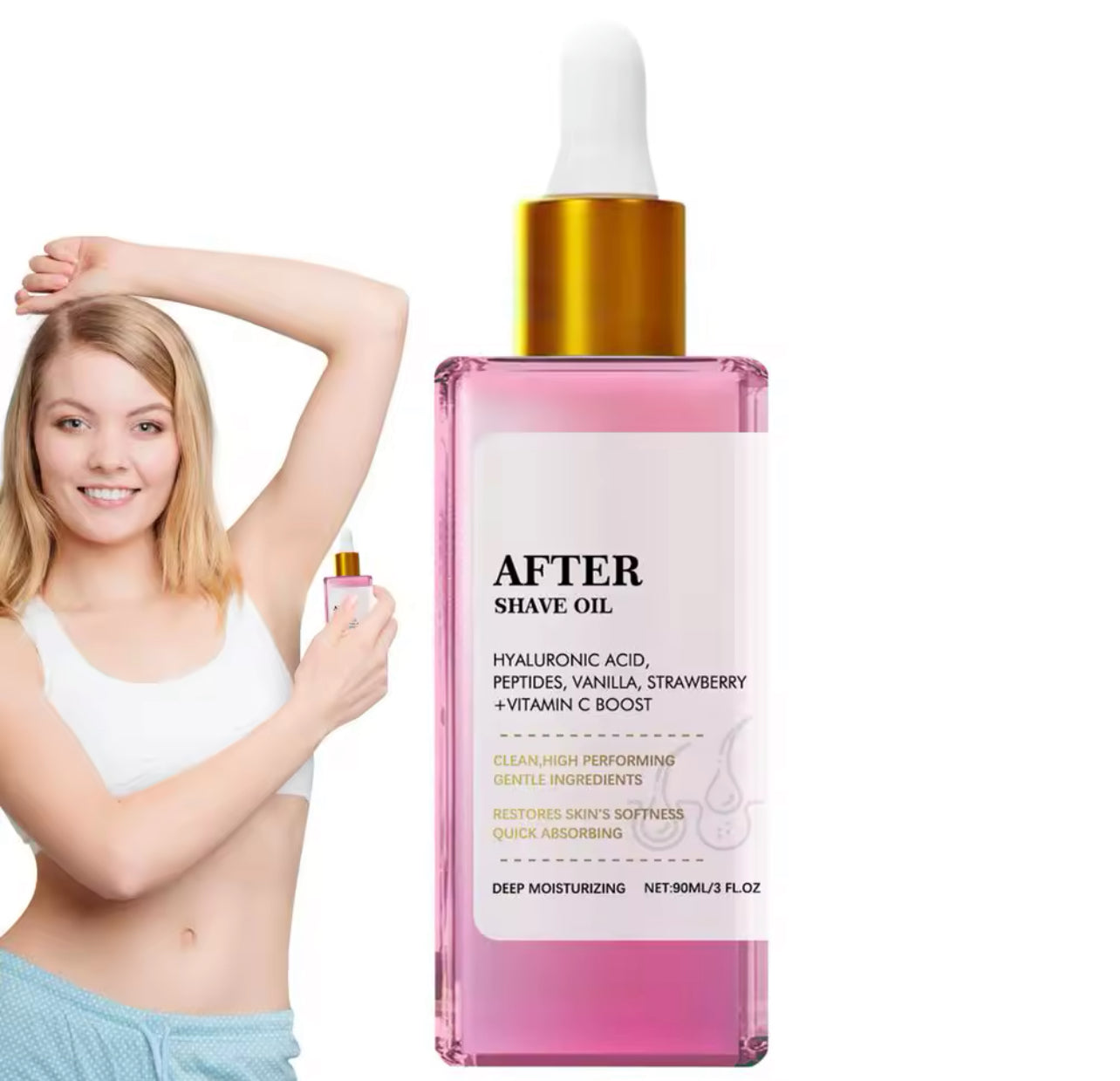 Strawberry Vanilla After Shave Oil 90ml