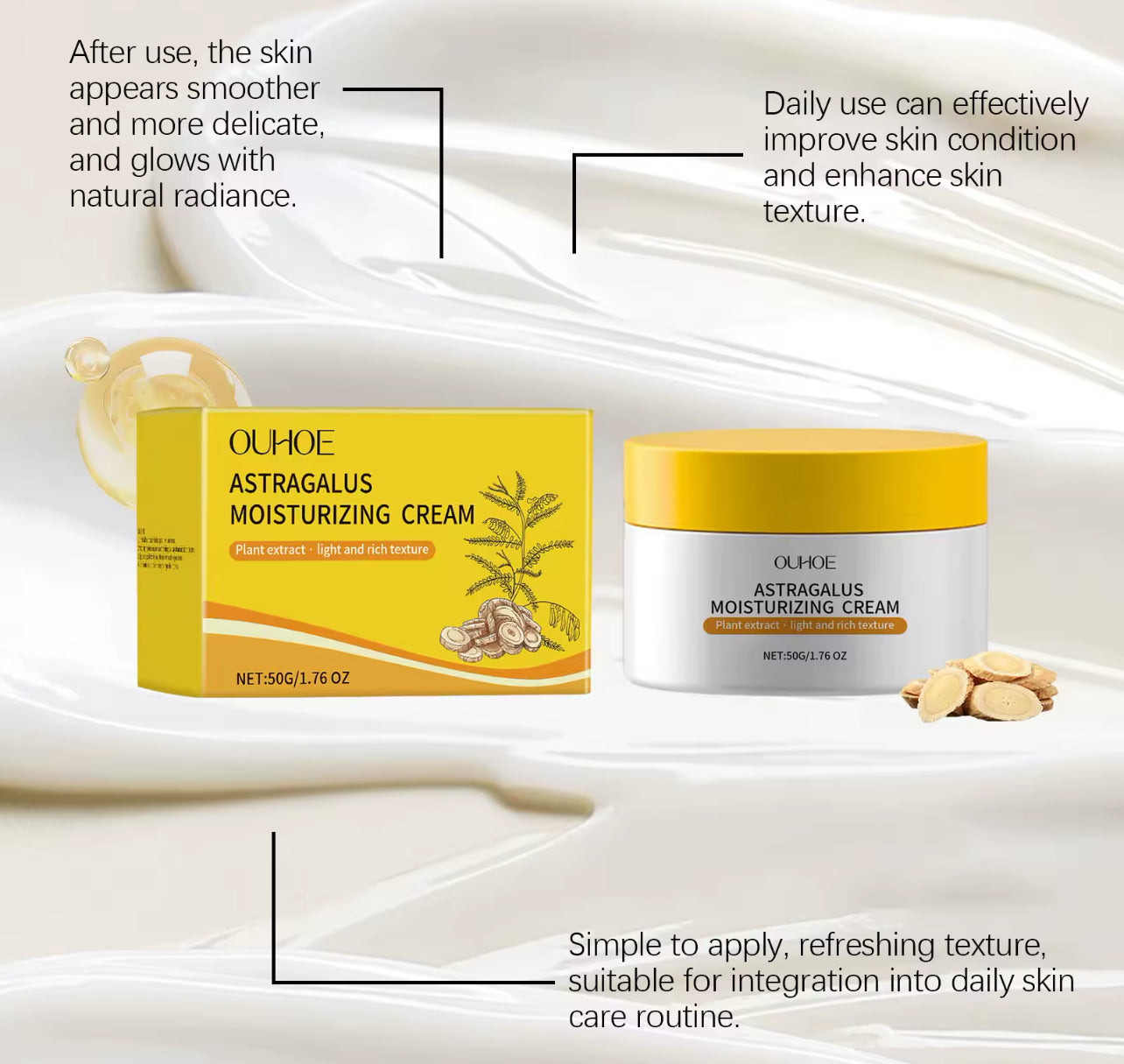 Astragalus Moisturizing Cream Hydrating & Tone-Perfecting Daily Moisturizer