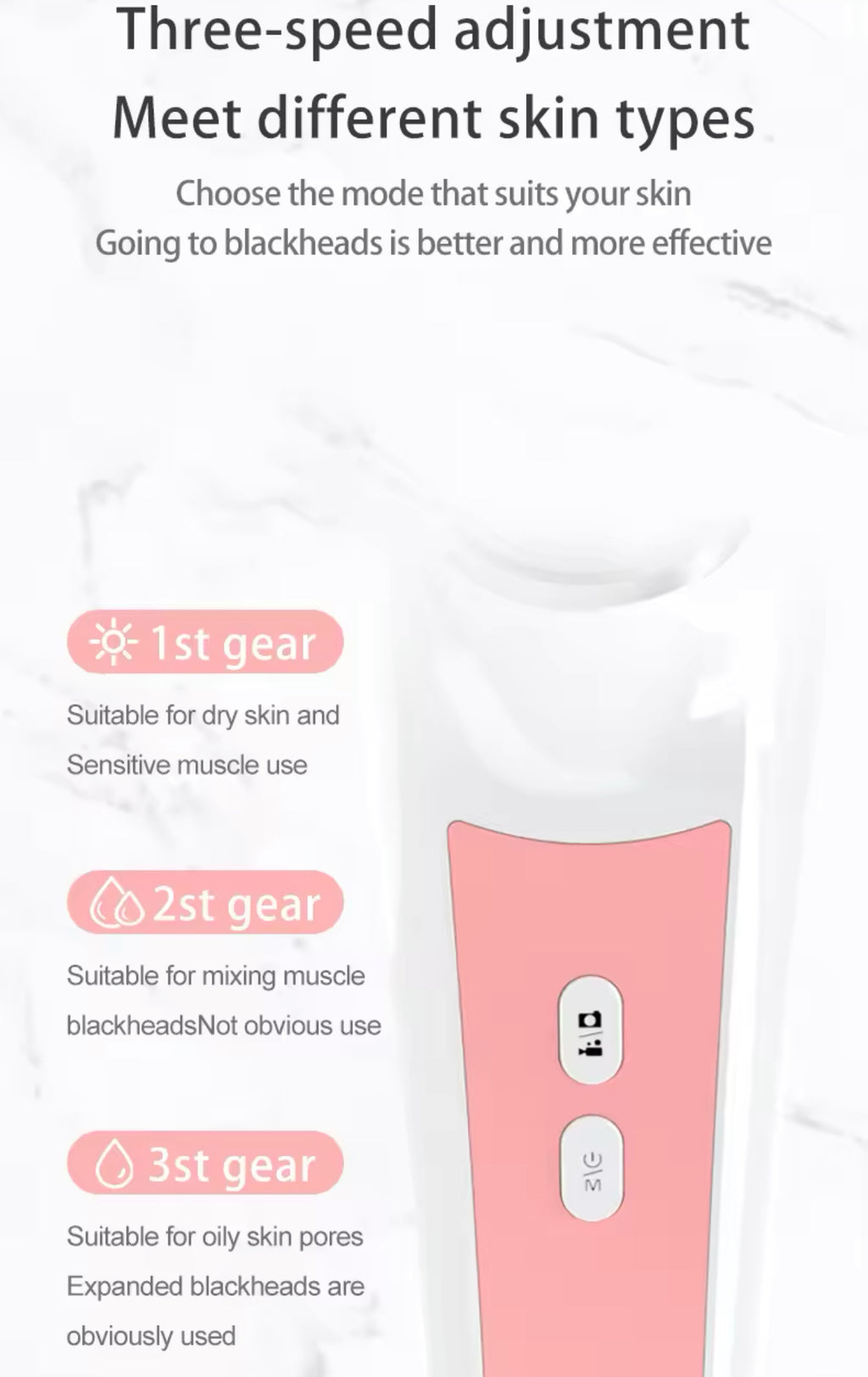 Blackhead Remover with Camera Pore Vacuum Tool with 3 Modes & 6 Heads