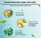 3-Pack Argan Oil Shampoo, Conditioner & Tea Tree Body Wash Set