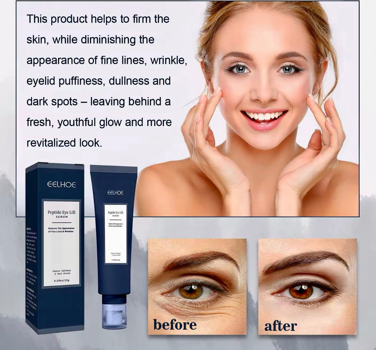 Hyaluronic Eye Serum Dark Circles & Puffiness Remover