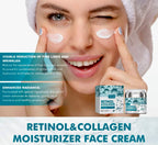 Retinol & Collagen Face Cream Day & Night Moisturizer  Hydrating & Firming