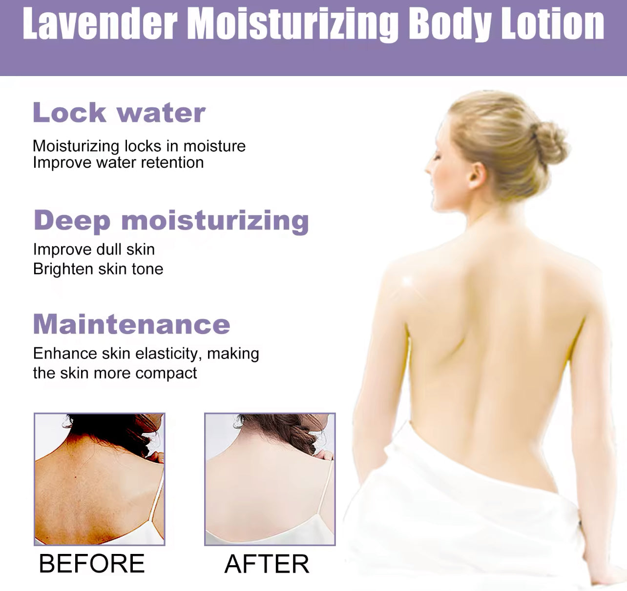 Lavender Skincare Cream Lightening & Moisturizing Body Serum