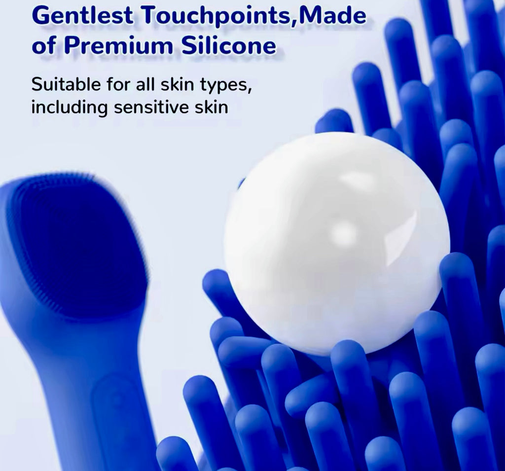 Waterproof Electric Silicone Facial Cleaning Brush Deep Pore & Blackhead Scrubber