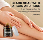 Black Cleansing Soap Deep Exfoliating & Brightening Body Scrub