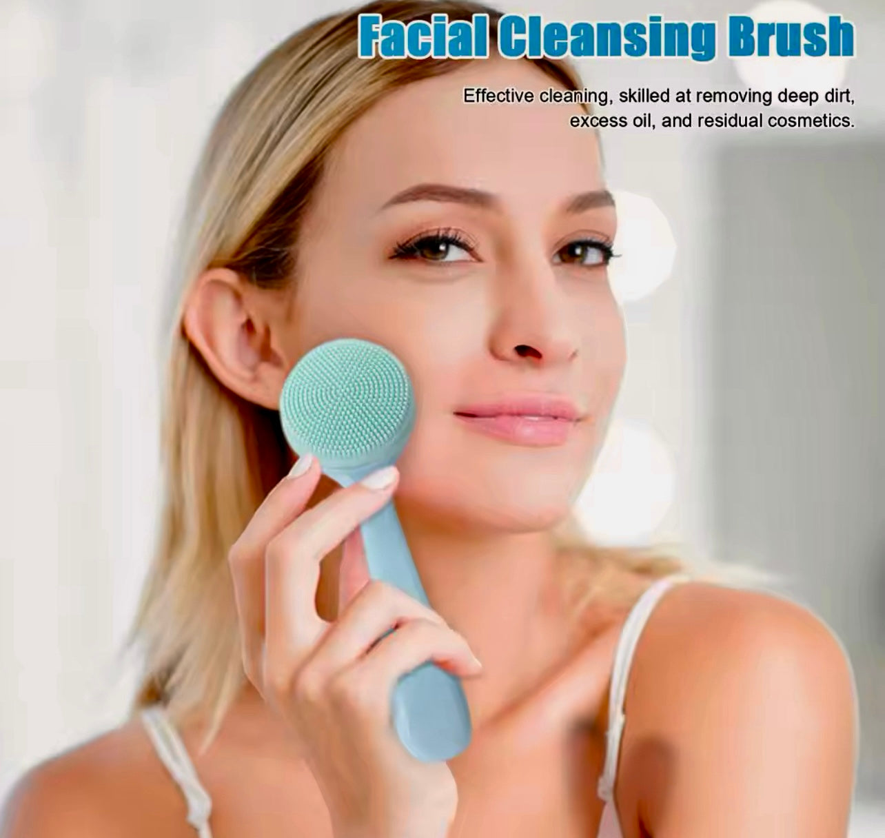 Silicone Face Wash Brush Soft, Skin Friendly Scrubber for Blackhead Removal