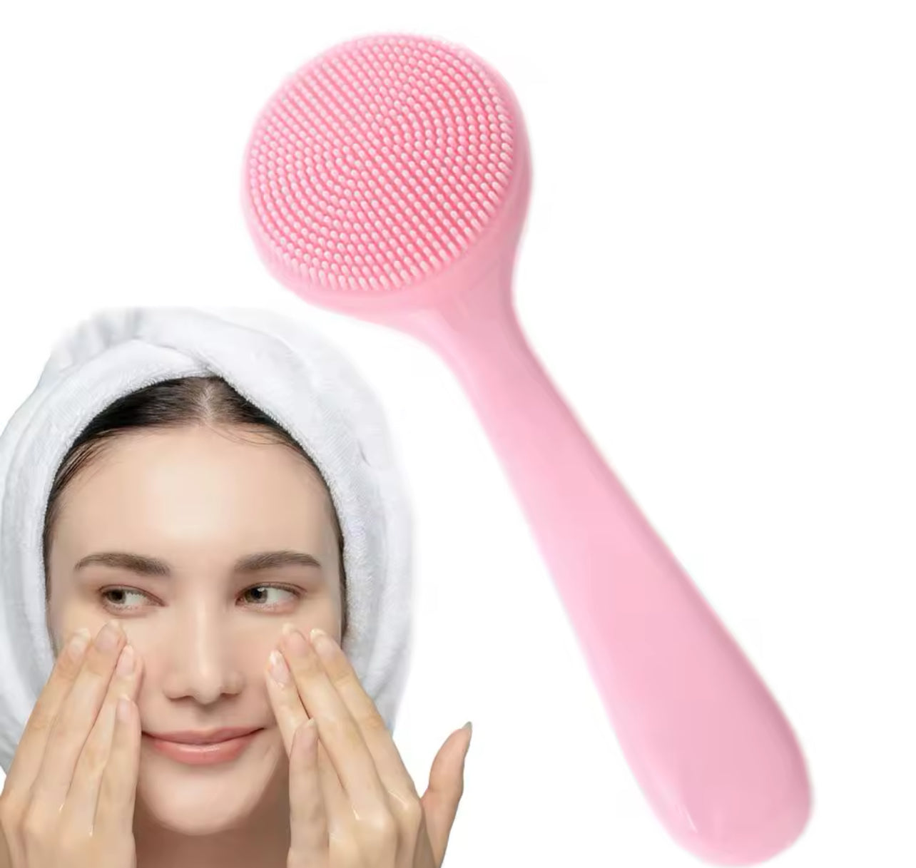 Silicone Face Wash Brush Soft, Skin Friendly Scrubber for Blackhead Removal