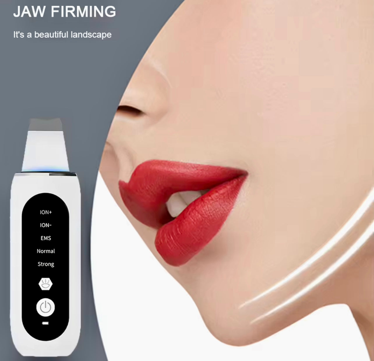 Ultrasonic Face Shovel Cleanser 5 Modes Skin Care Tool with LED Display