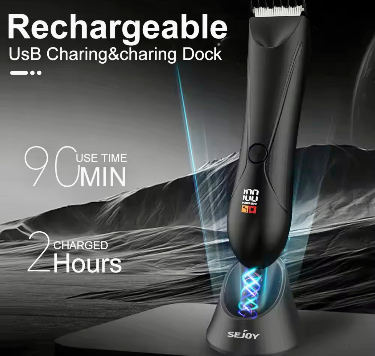 Men’s Grooming Kit Electric Hair Trimmer & Body Clipper
