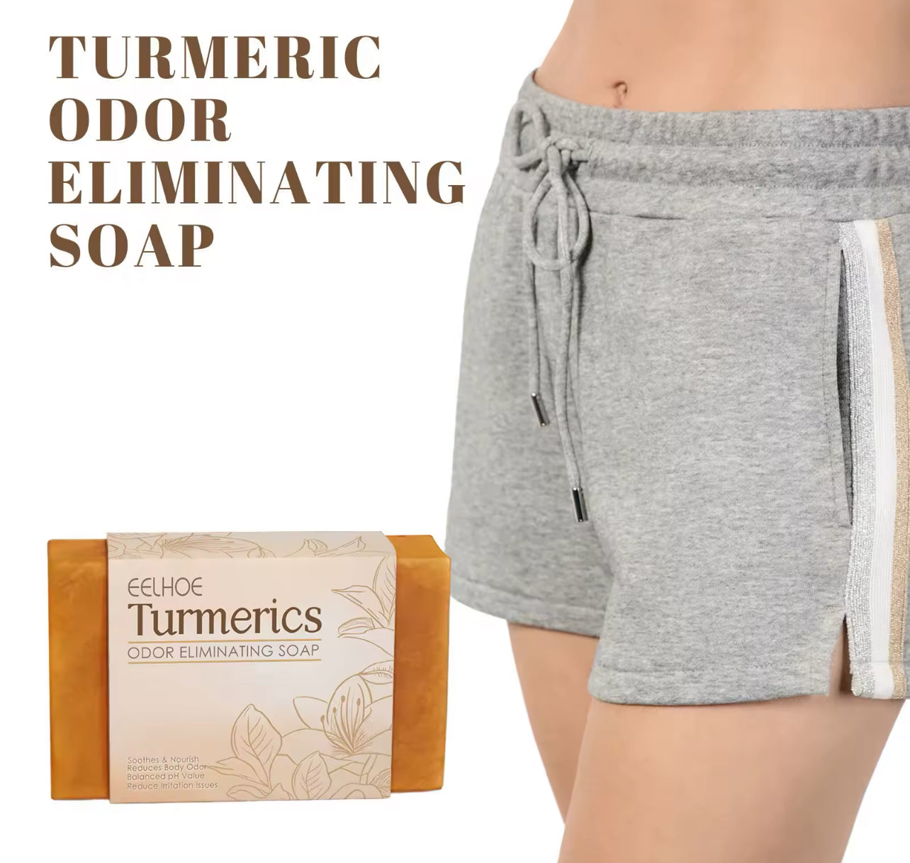 Organic Turmeric Soap Bar Brightening & Deep Cleansing