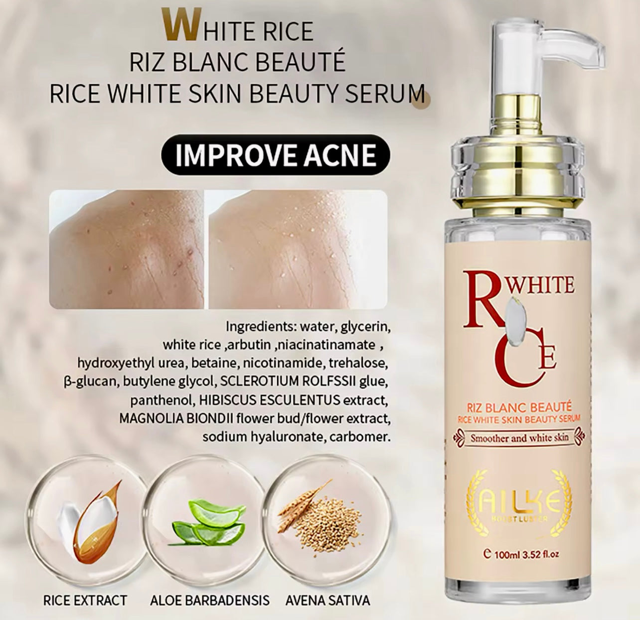 Hydrating & Brightening Serum Collagen & Glutathione Formula