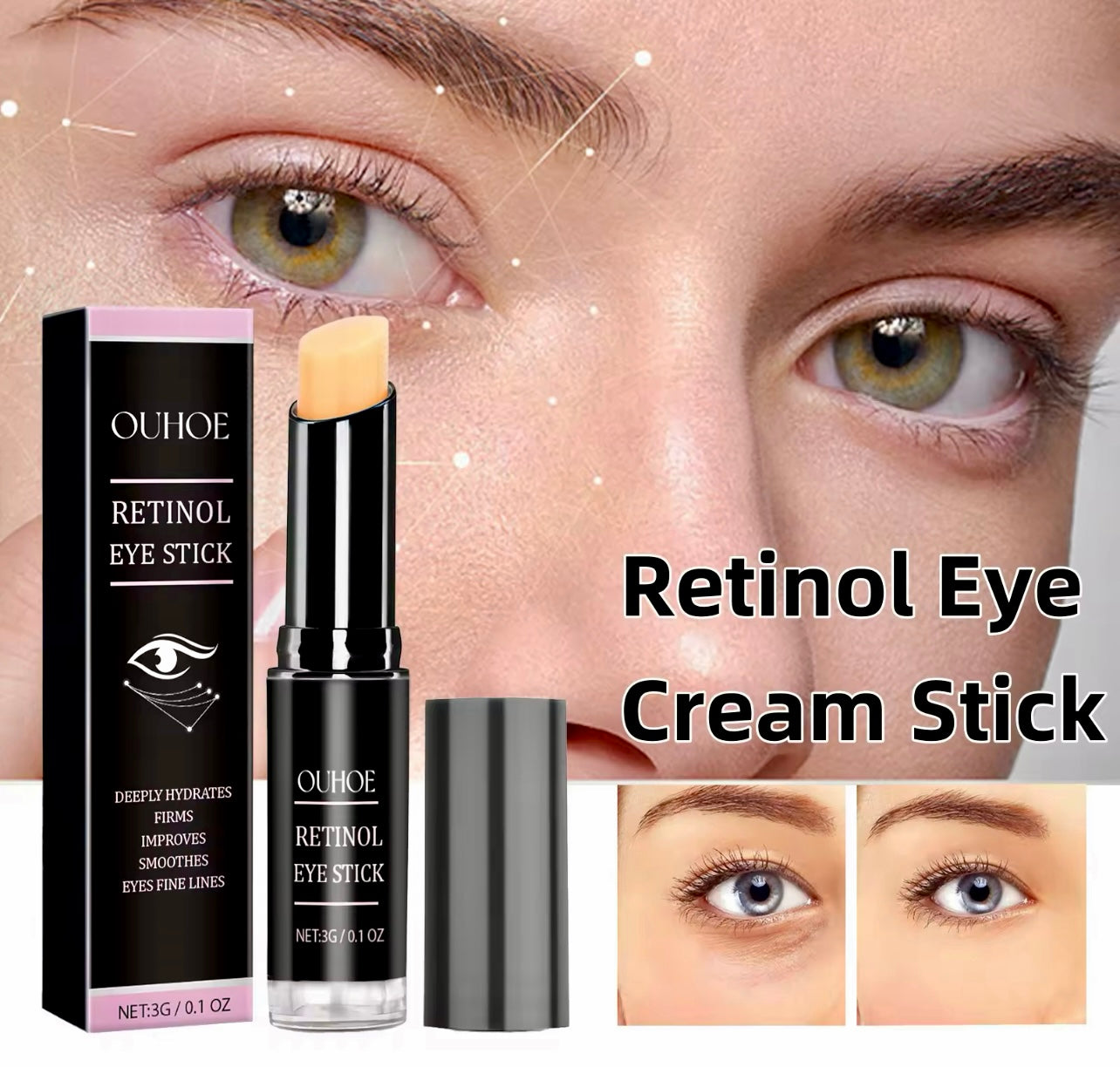 Retinol Eye Cream Stick Dark Circle & Fine Line Reducer