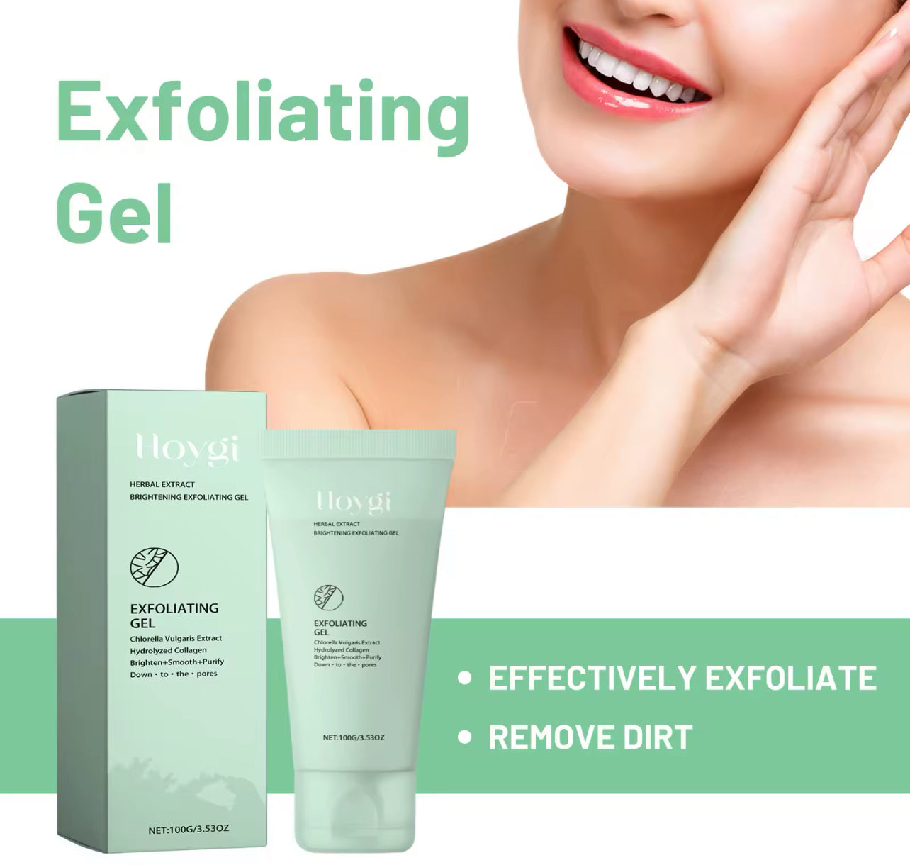 Herbal Exfoliating Gel Deep Cleansing & Blackhead Removal