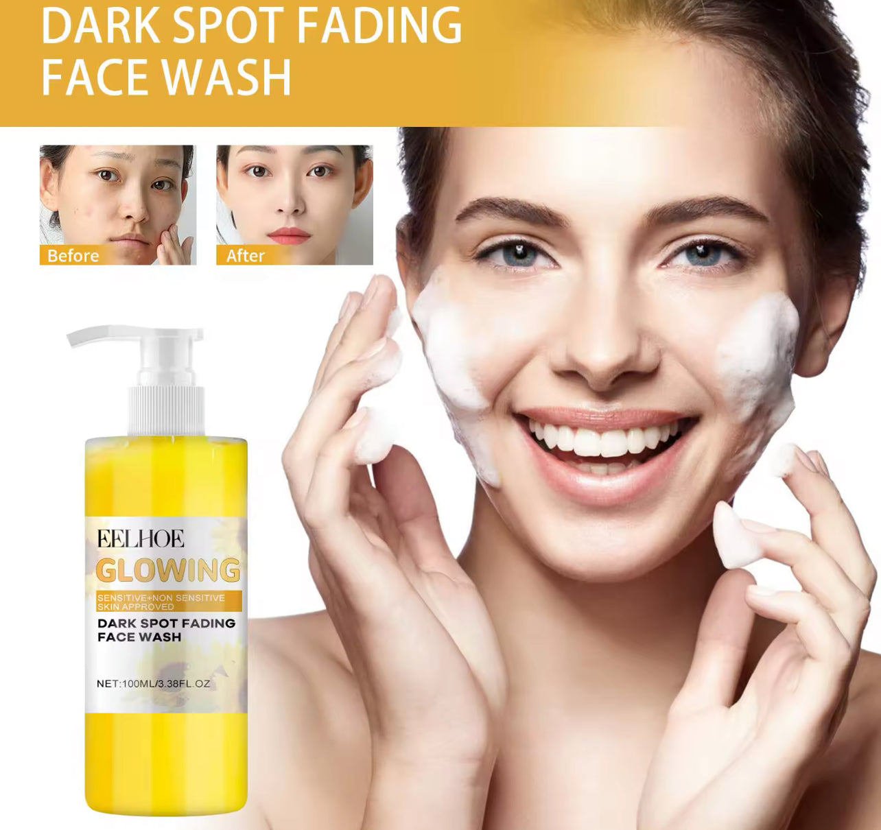 Turmeric Deep Cleansing Face Wash Brightening & Acne Mark Removal