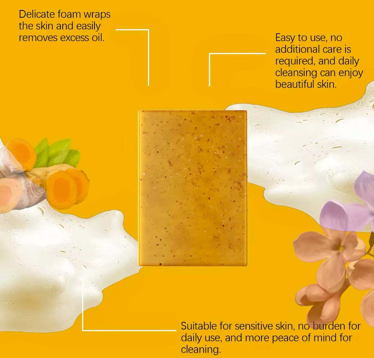 Turmeric & Clove Facial & Body Soap Dark Spot Remover & Skin Nourisher