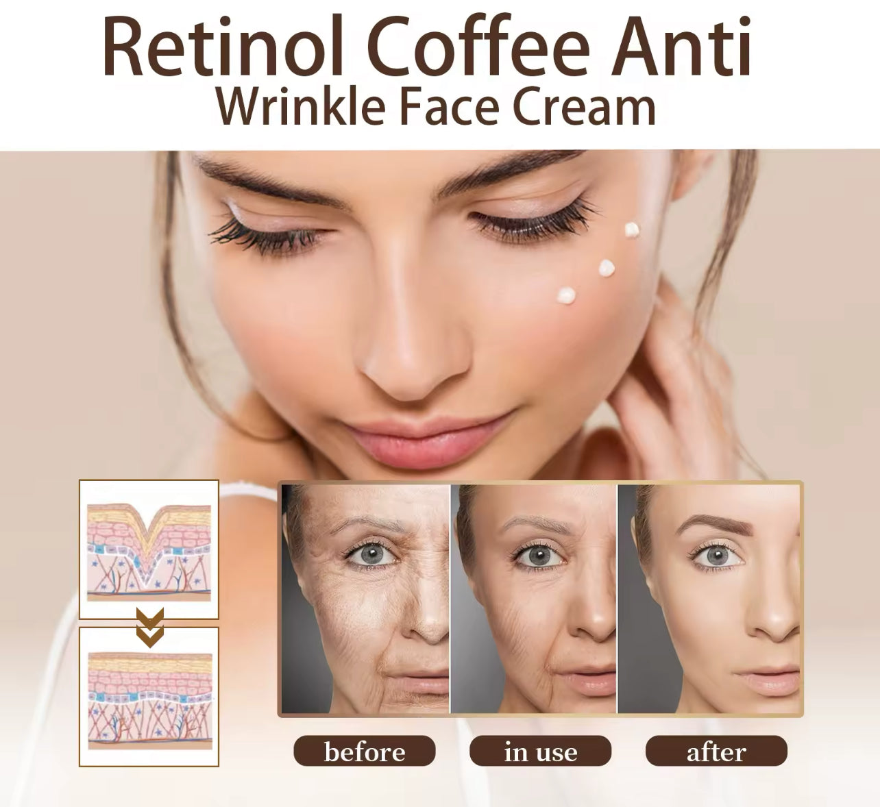 Retinol Caffeine Firming Cream  Hydrate, Lift & Brighten