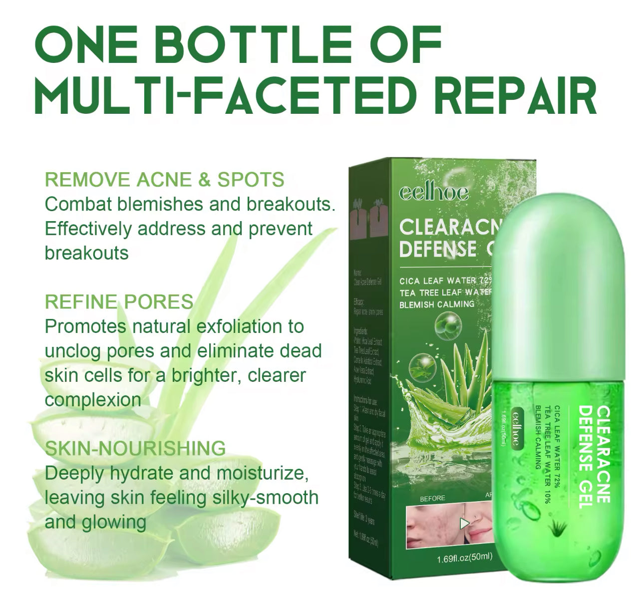 Acne Repair Exfoliating Gel Clears Acne, Refines Pores & Controls Oil