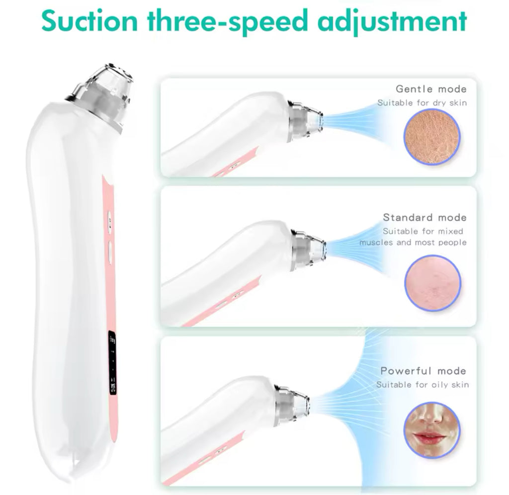 Blackhead Remover with Camera Pore Vacuum Tool with 3 Modes & 6 Heads