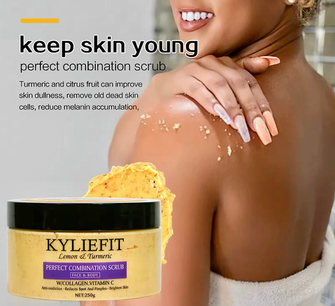 Organic Turmeric Skin Care Set Acne Control & Brightening