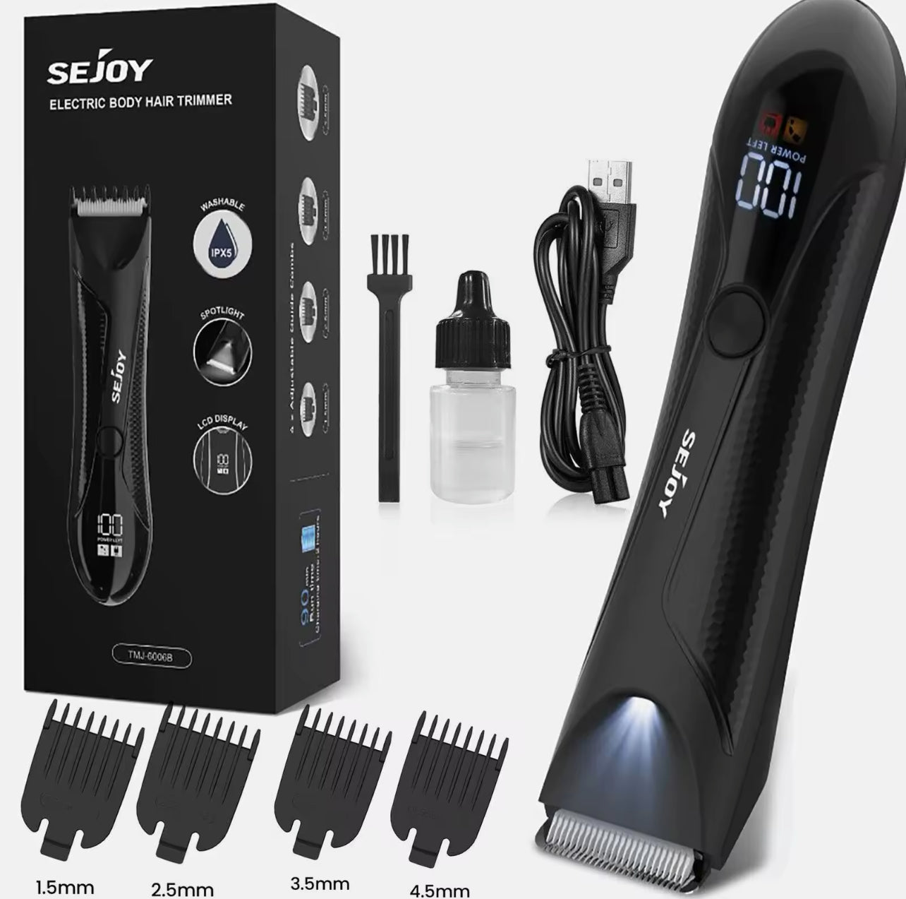 Men’s Grooming Kit Electric Hair Trimmer & Body Clipper