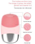 Sonic Silicone Facial Cleansing Brush Deep Pore Cleaner & Skin Massager