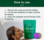 Body Cleansing Shower Tablets Aromatherapy Stress Relief & Skin Brightening
