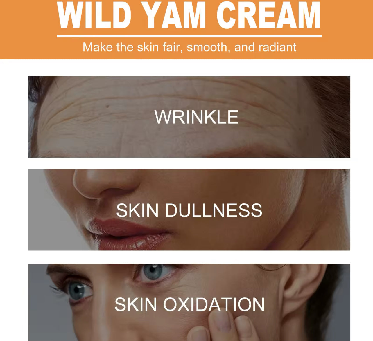 Wild Yam Facial Firming Cream Anti-Aging & Hydrating Face Moisturizer