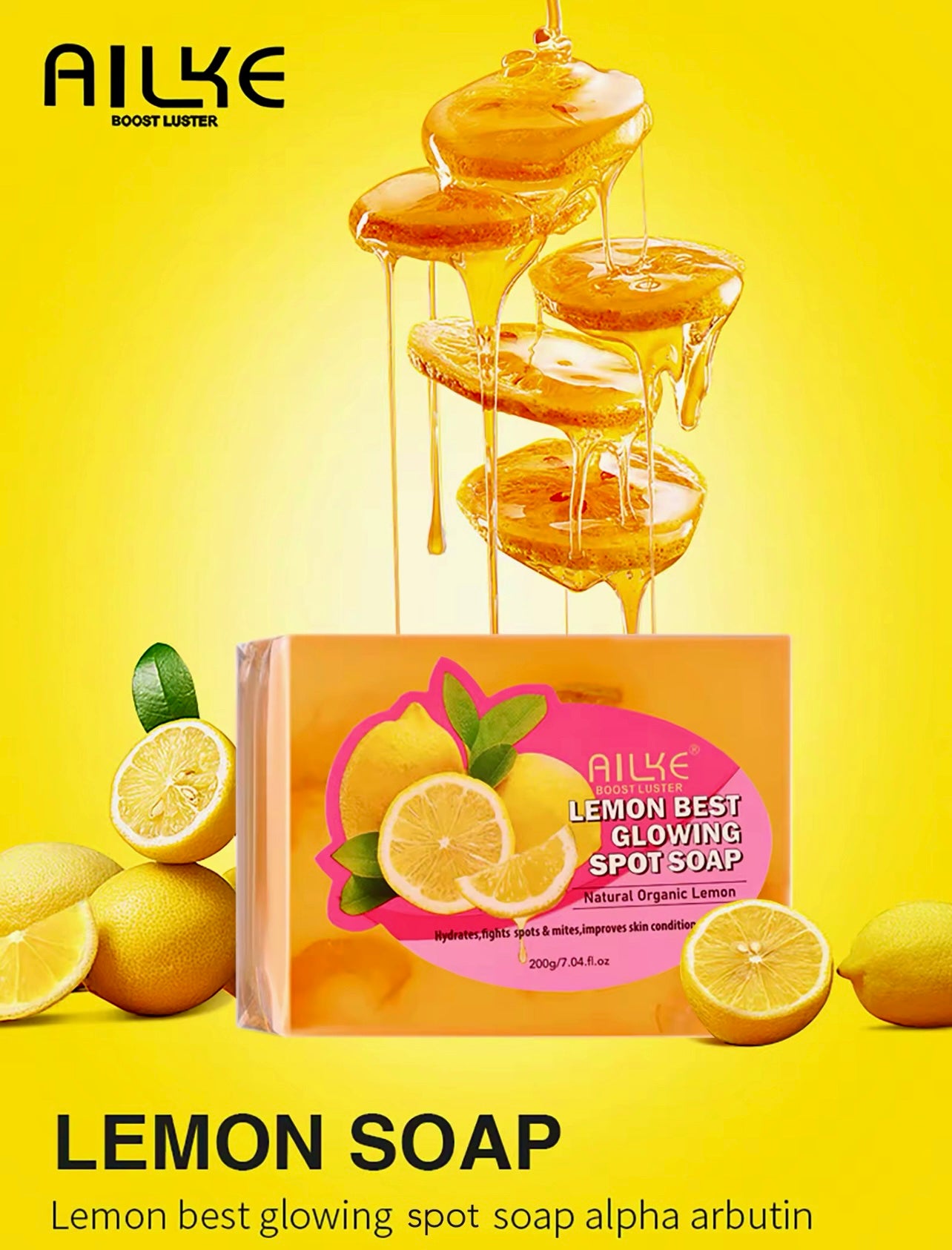 Organic Lemon Whitening Soap Acne & Dark Spot Remover