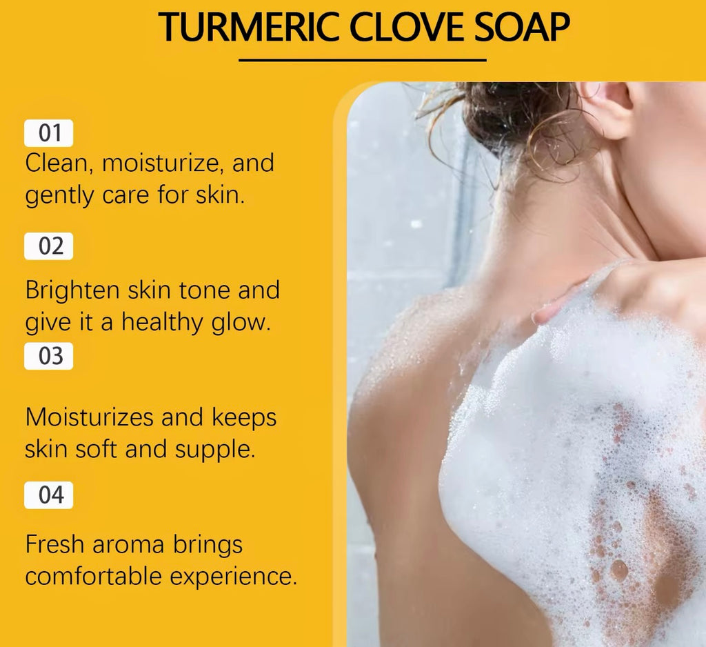 Turmeric & Clove Facial & Body Soap Dark Spot Remover & Skin Nourisher