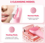 Waterproof Electric Silicone Facial Cleaning Brush Deep Pore & Blackhead Scrubber