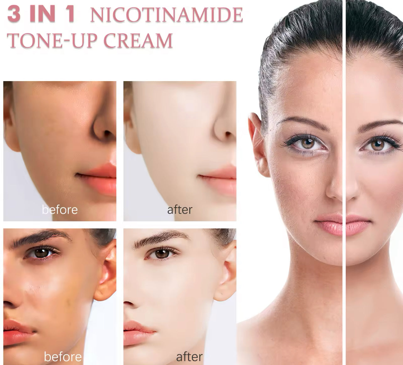 3 In 1 Nicotinamide Brightening Facial Cream