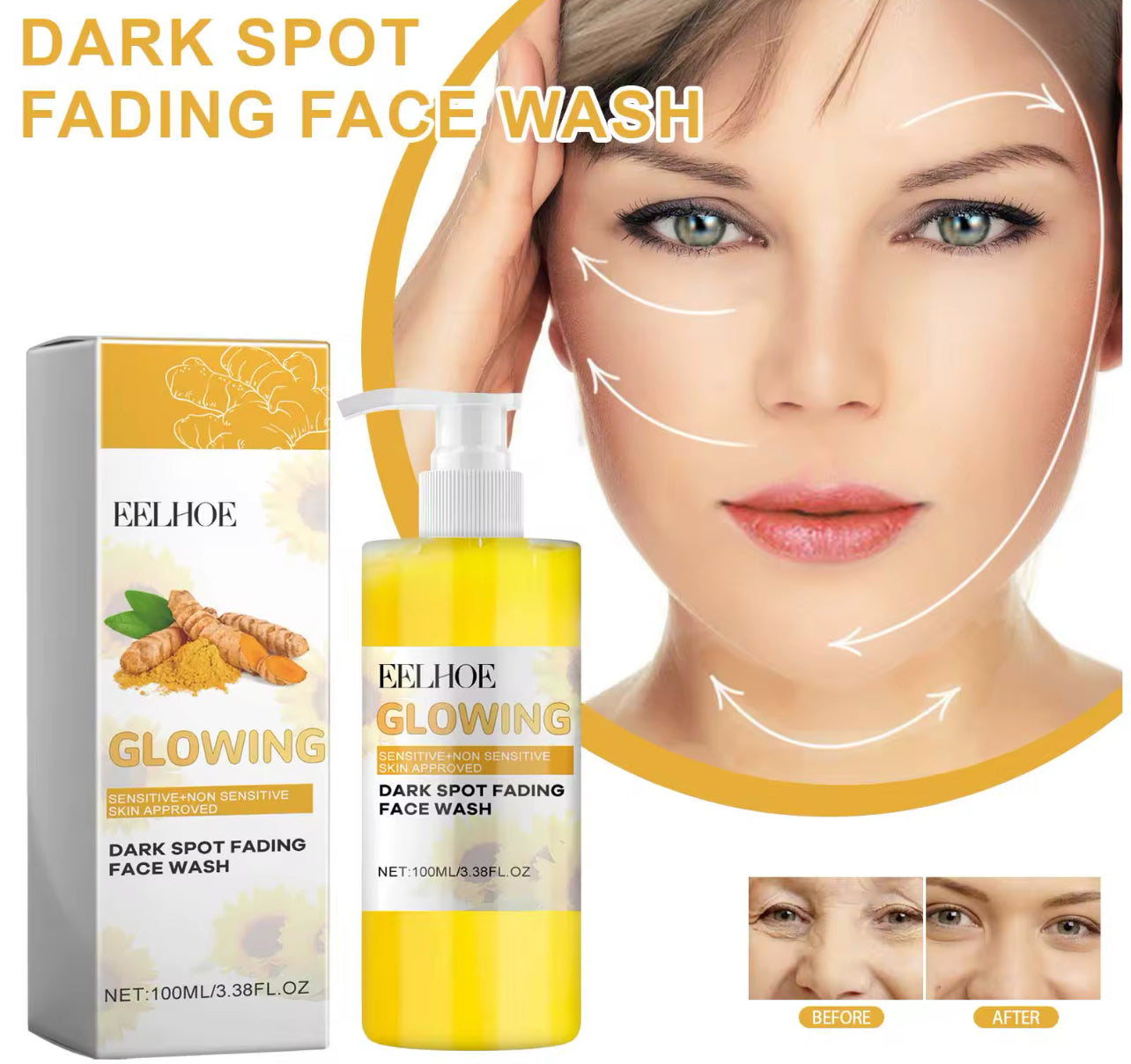 Turmeric Deep Cleansing Face Wash Brightening & Acne Mark Removal