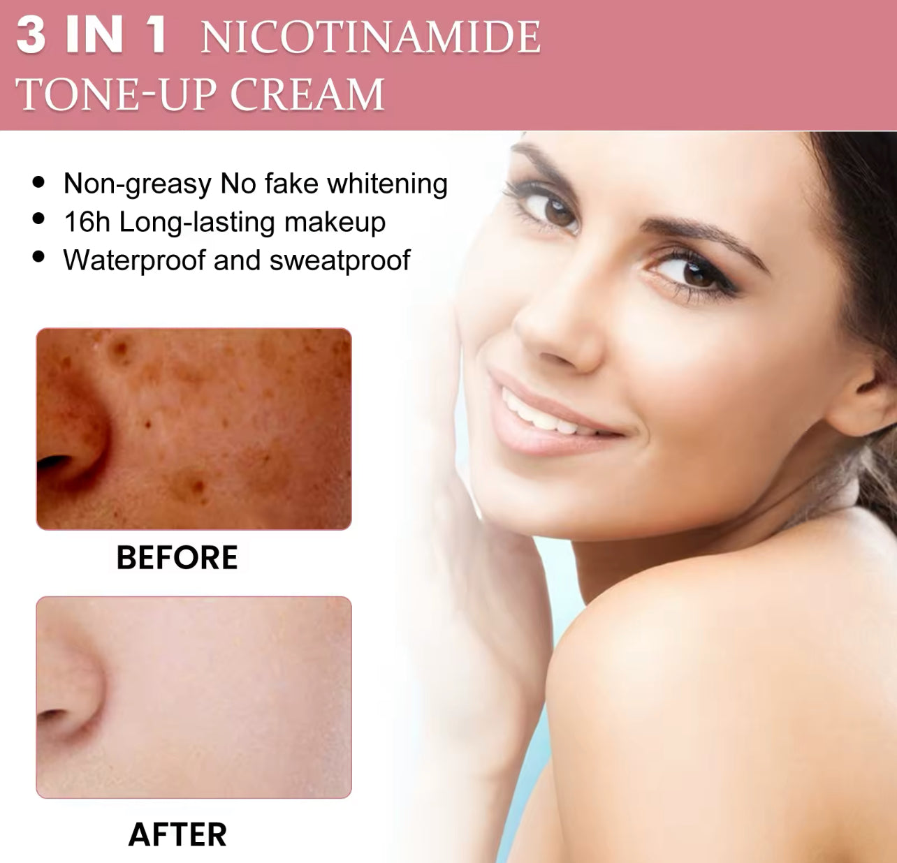 3 In 1 Nicotinamide Brightening Facial Cream