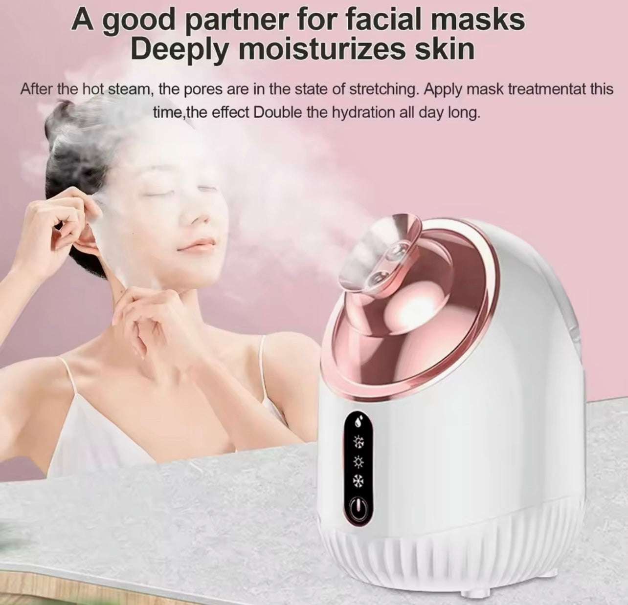 Nano Mist Facial Steamer Hot & Cold Spray for Deep Cleansing & Hydration